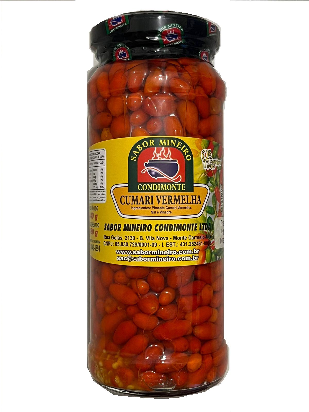 Sabor Mineiro Pimenta: Cumari Vermelha (340g)